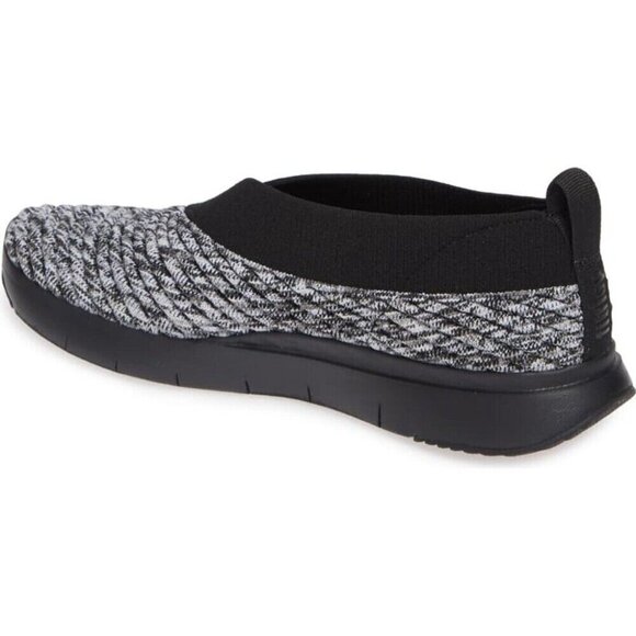 Fitflop Artknit Ballet Shoe Slip On Sneaker Women 5 Gray Black Comfort LIght 36 - Picture 4 of 7